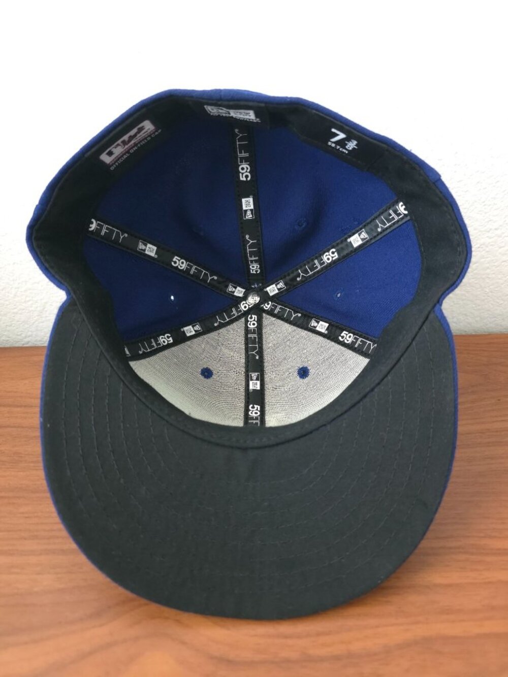 Los Angeles Dodgers New Era 59FIFTY Fitted MLB Official On-Field Cap Sz 7-3/8 - Picture 5 of 10